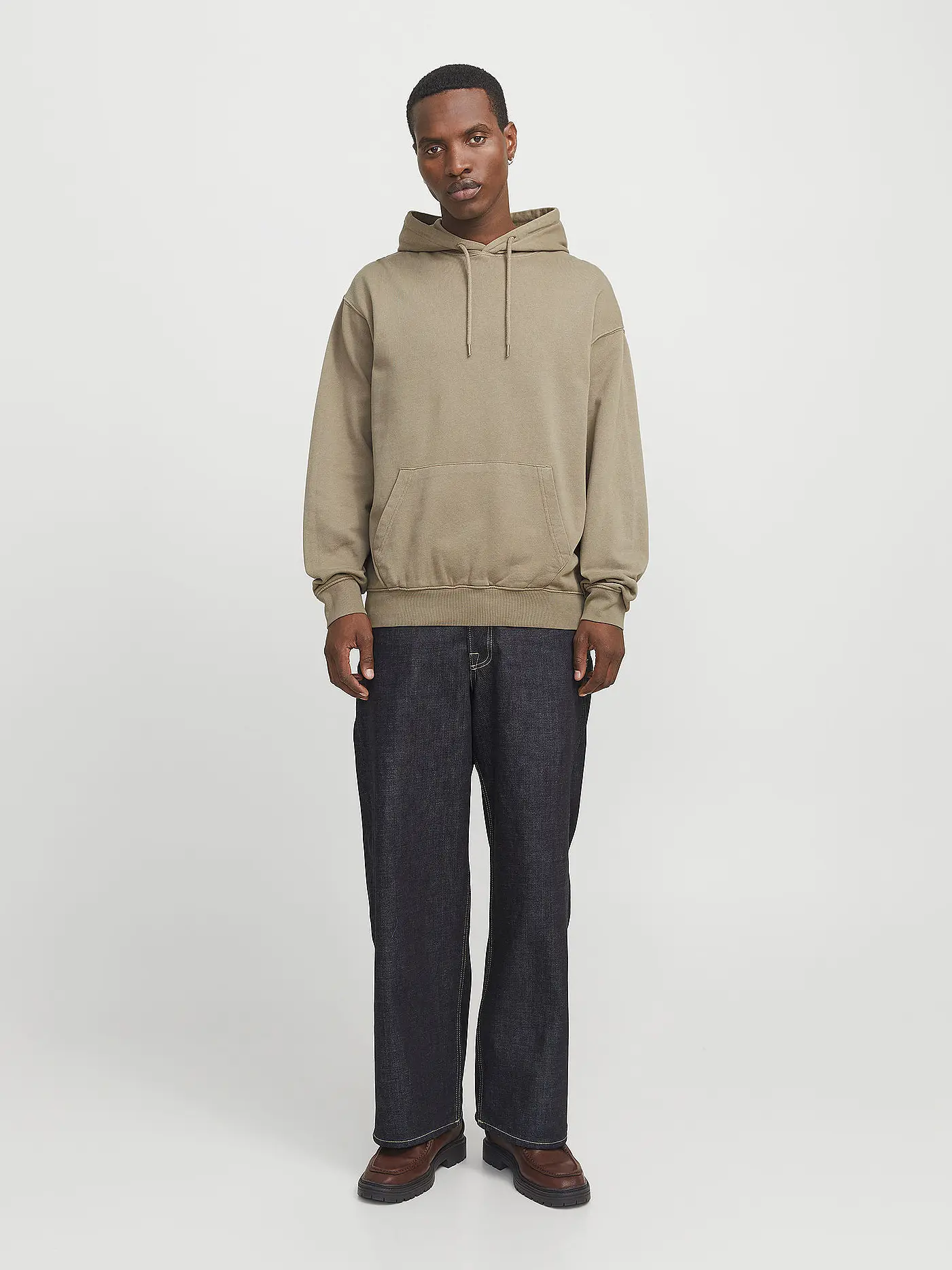 JACK & JONES | Kapuzensweater - Hoodie JJECHARGE | hellbraun